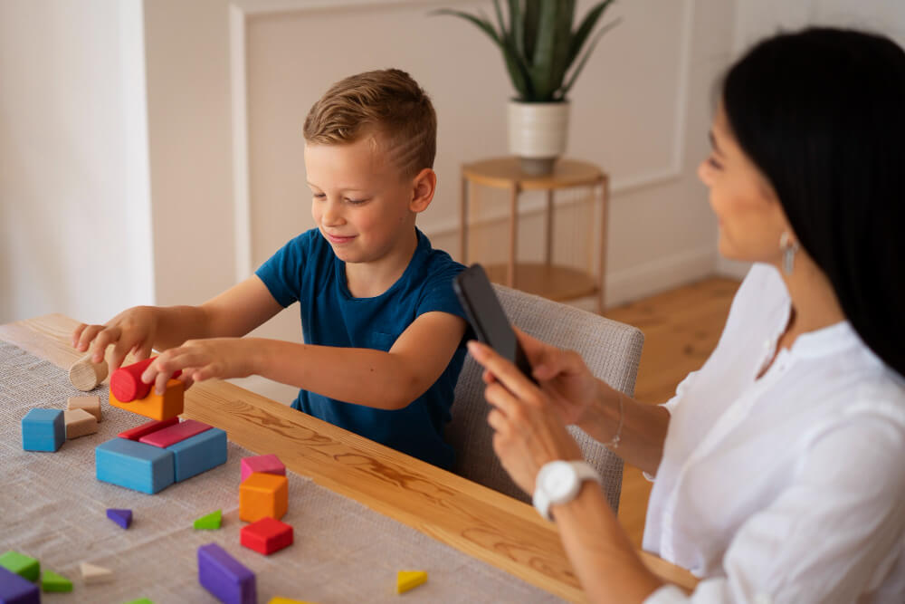 a child under play therapy